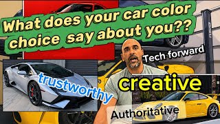 A science backed look at what your car color choice says about you #carcolor #exotics #yellowlambo