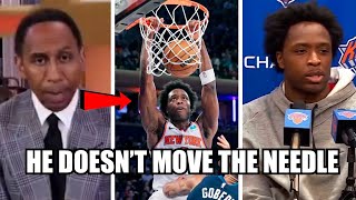 Stephen A Smith CALLED OUT By Knicks Fans For Saying OG Anunoby Doesn't Move The Needle At All