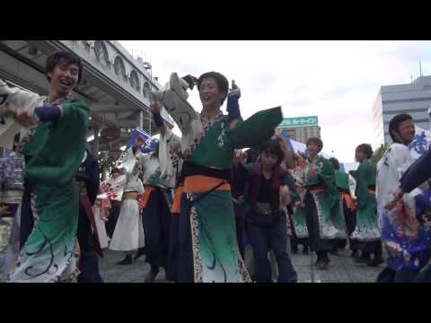 Yosakoiぶち楽市民祭2014　総踊り　ぶち笑ぇっ！