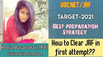 Pooja Basavaraj || JRF in Social Work (June-2020) || Preparation Strategy ||