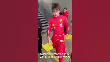 Charles Leclerc HAD to go to a PUBLIC BATHROOM during QUALIFYING 😭 | #f1 #f1shorts #shorts