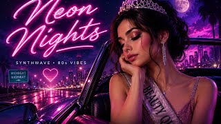 NEON AFTER MIDNIGHT 💜🌙 | Romantic Synthwave Love Song | 80s Night Drive Dreams