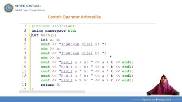 Operator (#Algoritma dan Pemrograman 1)