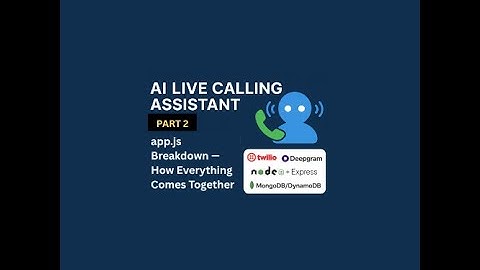 Building a Real-Time AI Voice Agent with Twilio, GPT & Deepgram — app.js Explained