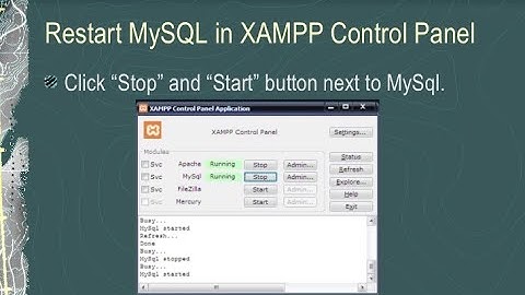 How do I start the Mysql  console in XAMPP....