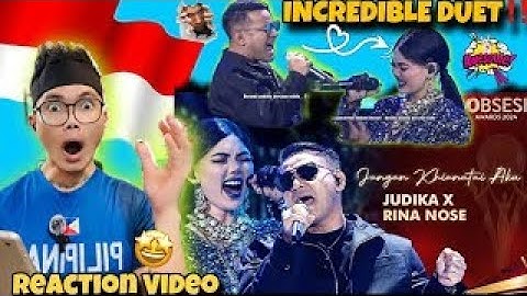 Reaction to:Judika x Rina Nose - Jangan Khianati Aku! | OBSESI AWARDS 2024 | Filipino Reaction