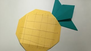 折り紙ランド Vol 399 パイナップルの折り方 Ver 1 Origami How To Fold A Pineapple Ver 1 Youtube