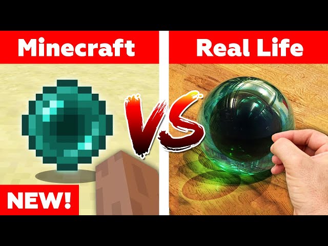 MINECRAFT ENDER PEARL IN REAL LIFE! Minecraft vs Real Life animation class=