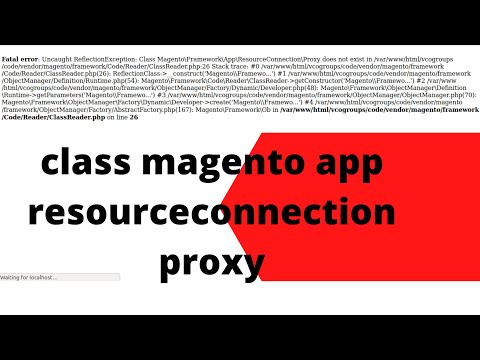 class magento app resourceconnection proxy