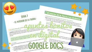 ❤️ HOW TO MAKE BEAUTIFUL NOTES IN DIGITAL ❤️ | GOOGLE DOCS | Clau's