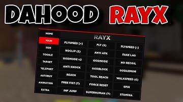 DA HOOD RAYX GUI SCRIPT (SILENT AIM, PLAYER TARGET AND LOTS MORE) *OP*