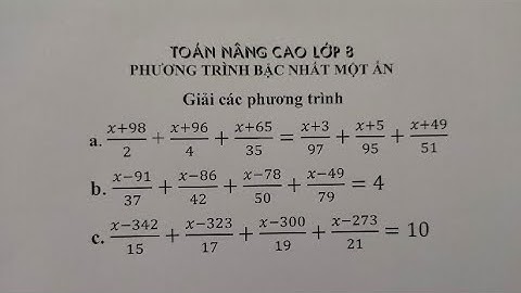 Bài tập giải phương trình toán lớp 8 năm 2024