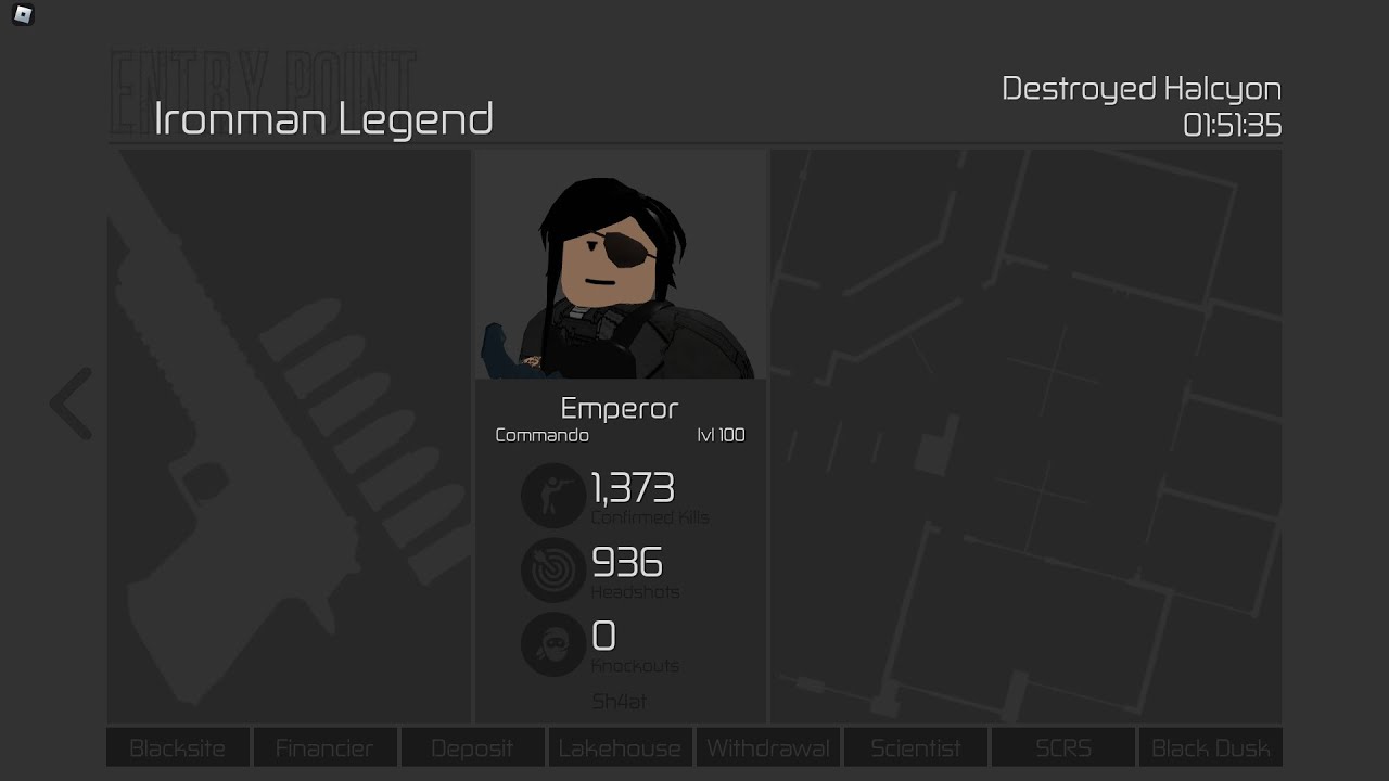 Entry Point || Scout Armor No Medkits Ironman Legend Loud Solo Glitchless (SANMILLS)