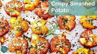 Crispy Smashed Potato recipe - perfect side dish