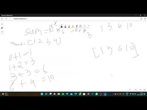 Leetcode Problem   Running Sum of 1D Array 3