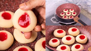 3 INGREDIENTS COOKIES RECIPE | JAM COOKIES RECIPE | EGGLESS & WITHOUT OVEN | N'Oven
