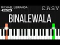 Michael Dutchi Libranda - Binalewala | SLOW EASY Piano Tutorial