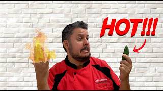 How to stop hot peppers from burning your fingers!   #cookingtips
