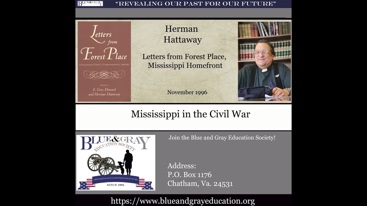 BGES Seminars-Letters from Forest Place: Mississippi Homefront-Herman Hattaway