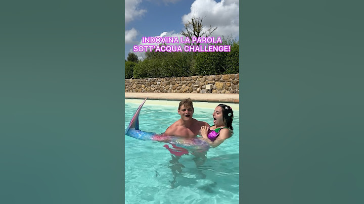 Dani e Robbi Nuova challenge indovina la parola da sott'acqua in piscina! #danierobbi #shorts