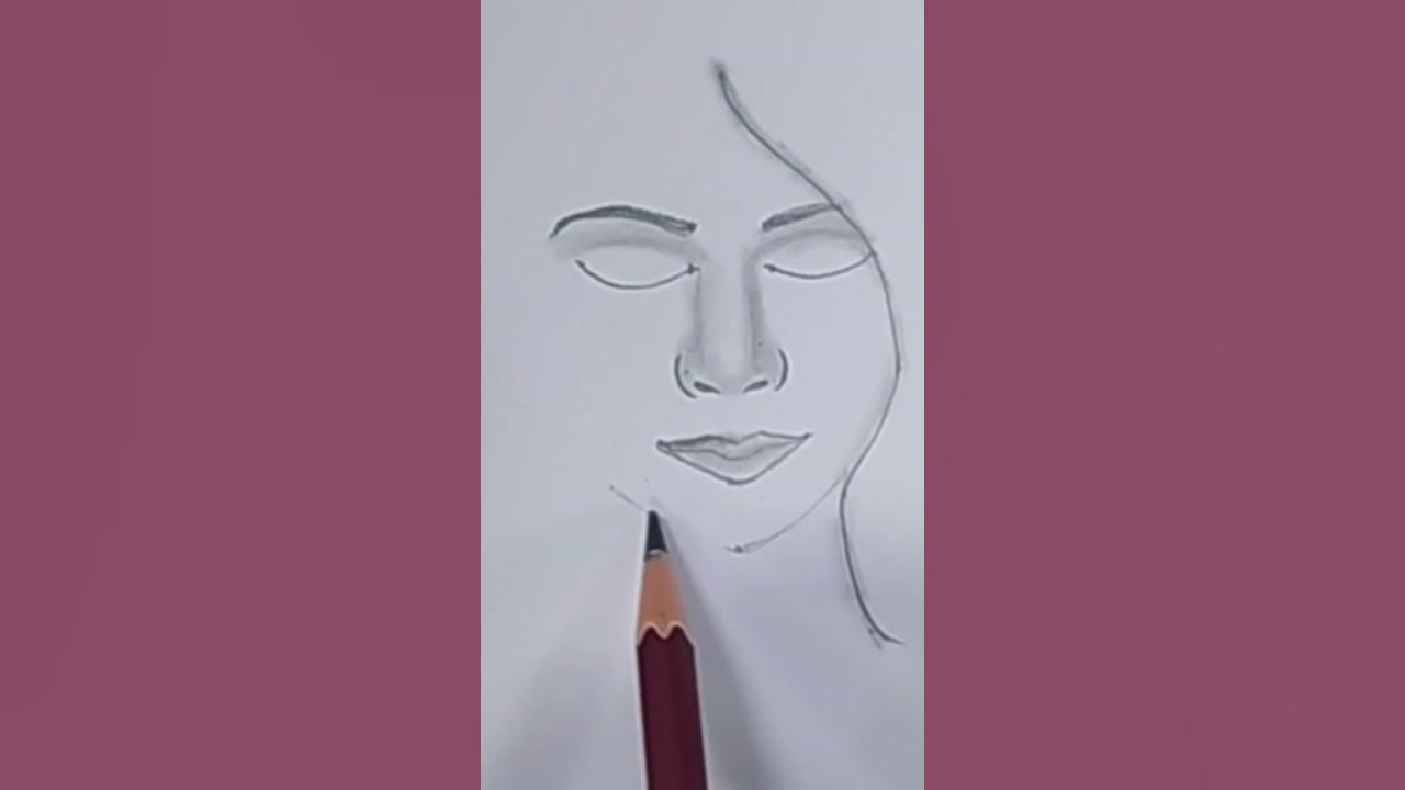 easy girl drawing idias || how to draw girl with pancil || girl ...