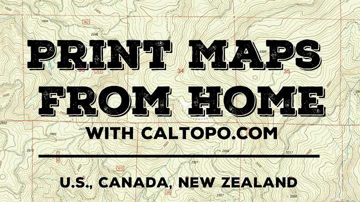 How to Quickly Print Free Maps with Caltopo - Navigation