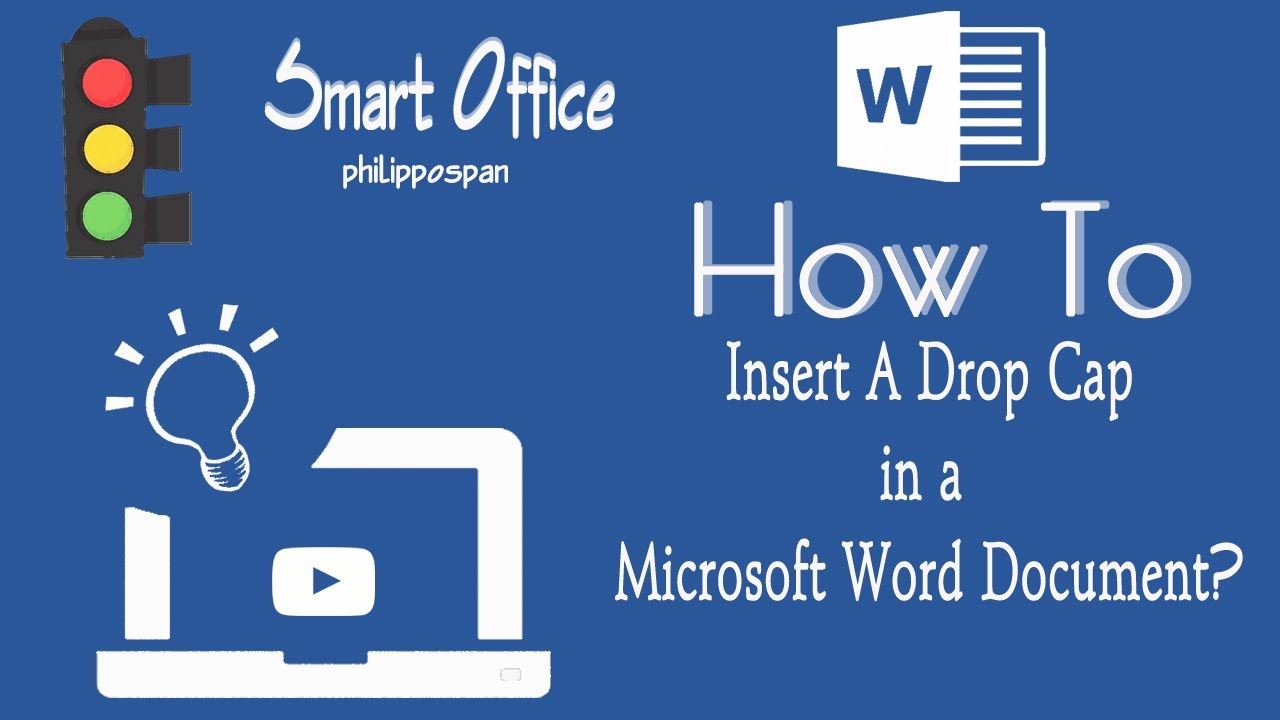 how-to-insert-a-drop-cap-in-a-microsoft-word-document-youtube