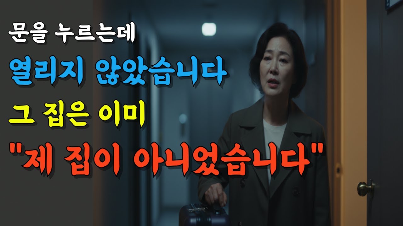 아버지 장례 후 4개월, 집 비밀번호가 바뀌어 있었습니다