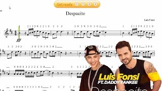 Despacito- Luis Fonsi ft Daddy Yankee, Partitura Violín-Guitarra. chords