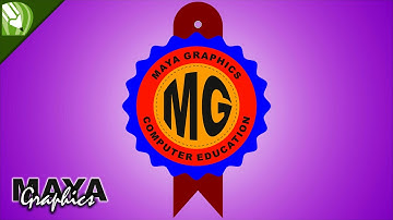 Badge designing in coreldraw |  School badge in coreldraw | Coreldraw tutorial