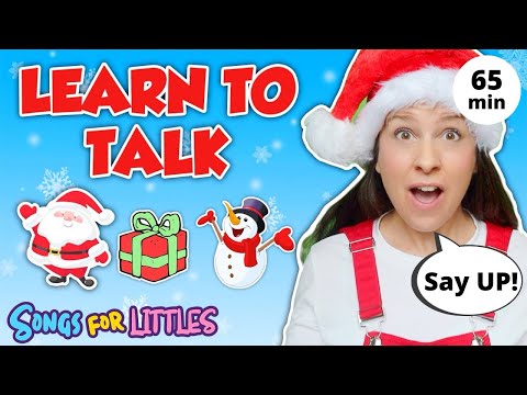 Learn to Talk with Ms Rachel | Baby Learning Videos | Toddler Speech | Christmas | First Words