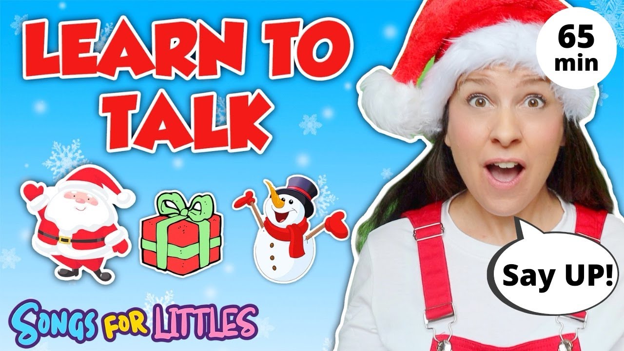 Learn to Talk with Ms Rachel  Baby Learning Videos  Toddler Speech  Christmas  First Words