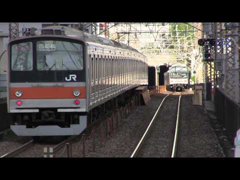 205系5000番台武蔵野線府中本町行き（メルヘン顔M35）武蔵浦和入線