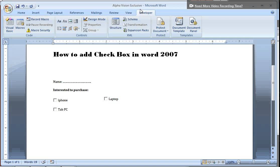 Office Word Insert Checkbox Vseramybest