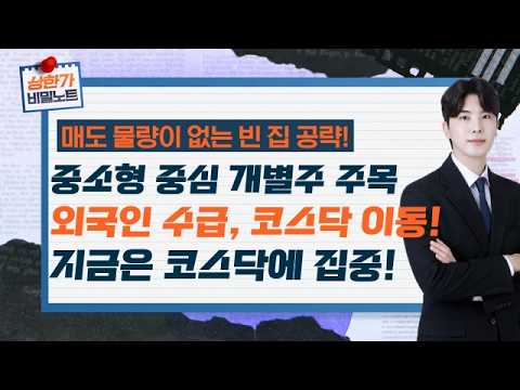 현재 코스피 보다 코스닥이 강하다!