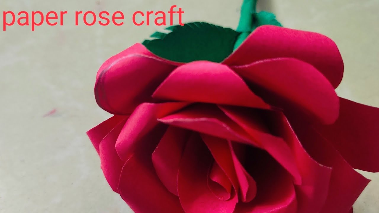 paper rose craft 