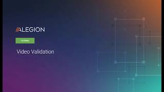 Alegion Tutorial: Video Validation