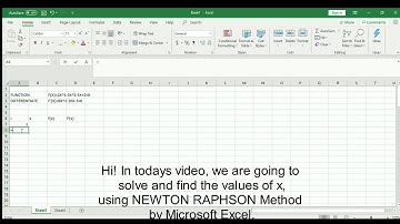 Newton Raphson and Gauss Jacobi tutorial in Microsoft Excel