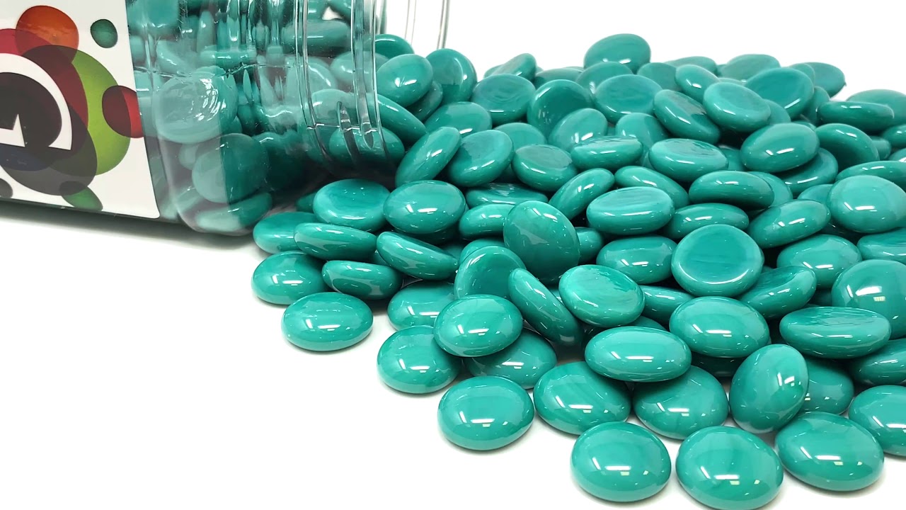 Geminque Glass Gems - Teal Opaque (48oz)