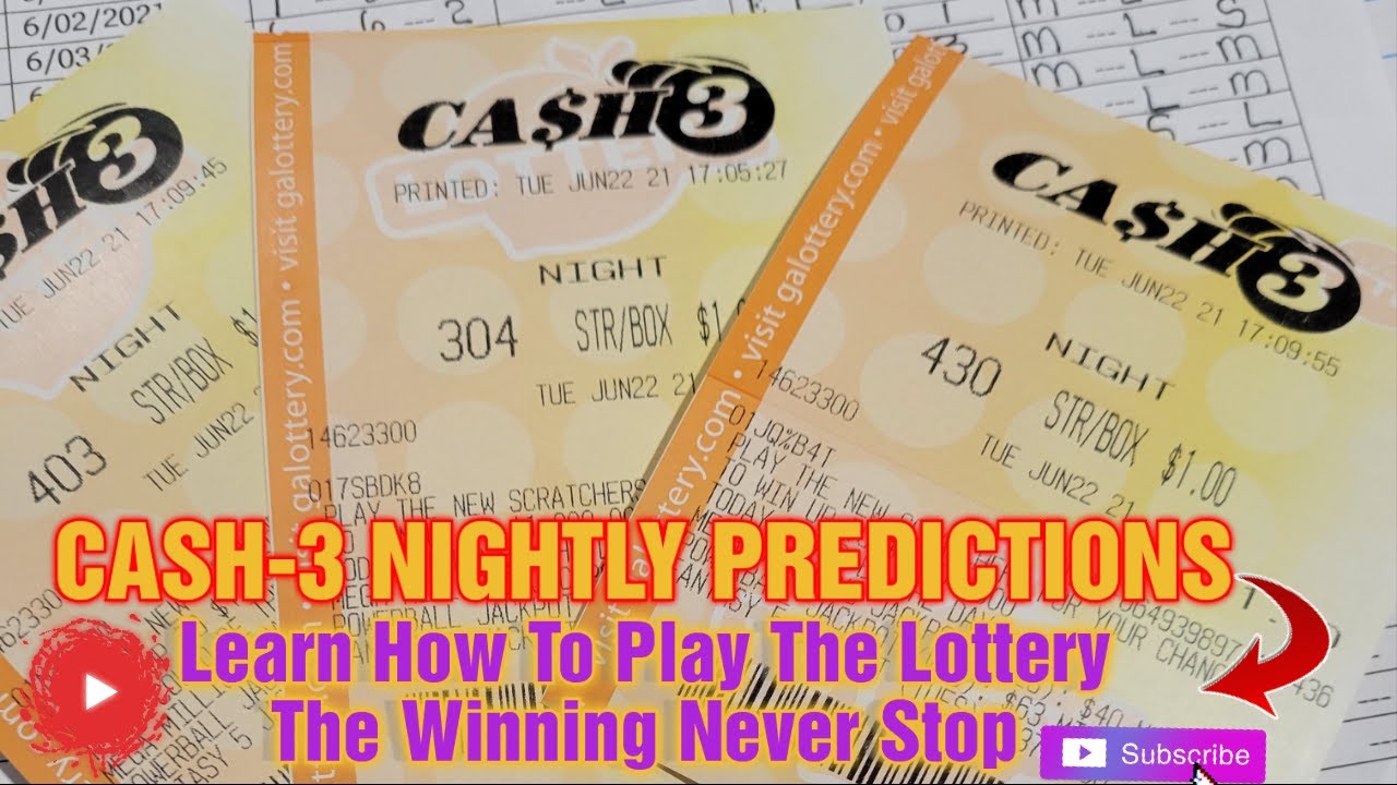 How To Predict Your Next Lottery Numbers Tutorial For Cash-3 Night Lottery Drawings For June 22 2021