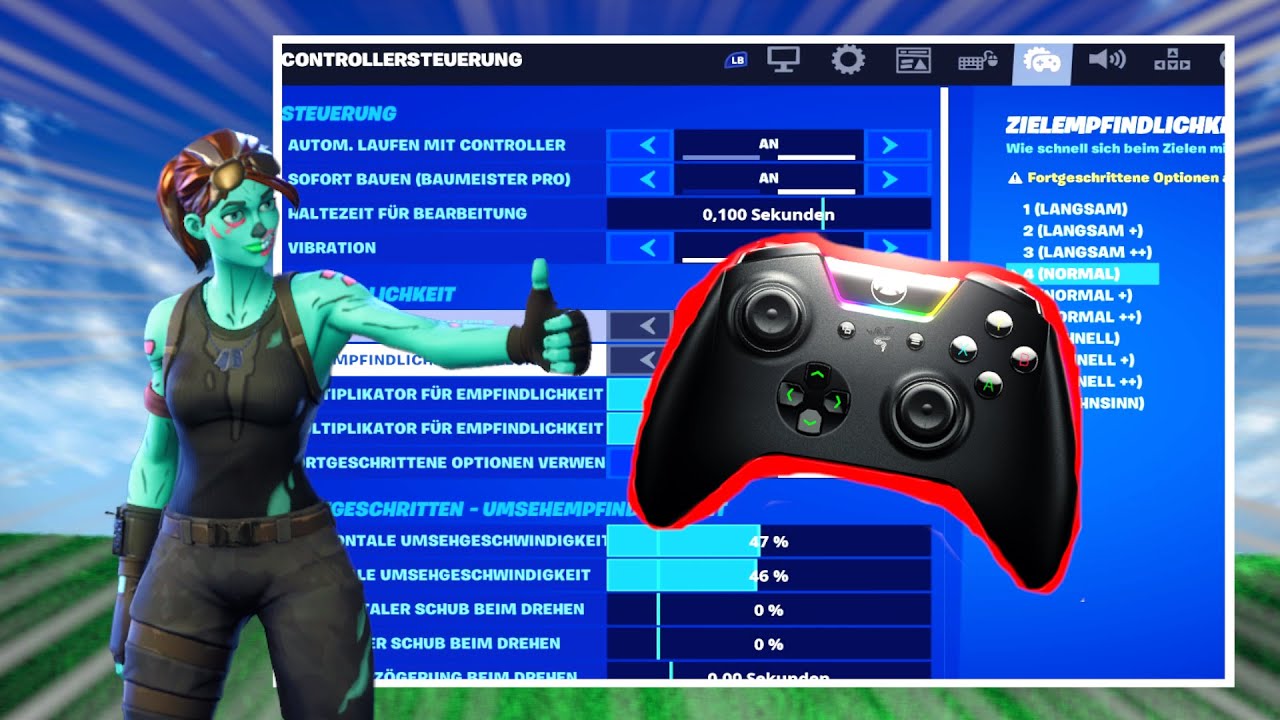 Die Beste Controller Einstellung für Fortnite finden PS4 / XBOX YouTube