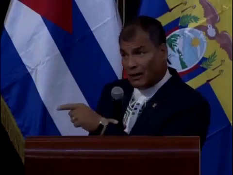 Conferencia magistral de Rafael Correa en la Universidad de La Habana