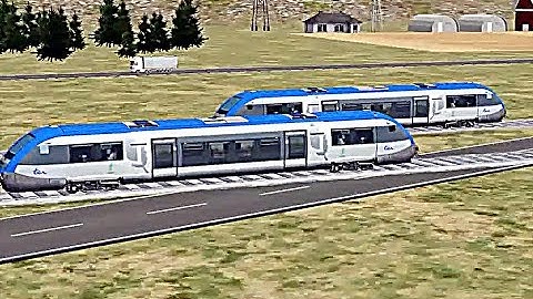 Train Sim - Mountain Pass Using X73500 - Simulasi Kereta Api