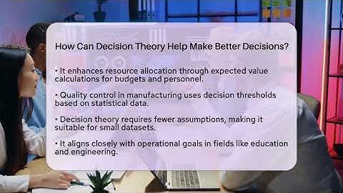How Can Decision Theory Help Make Better Decisions? - The Friendly Statistician