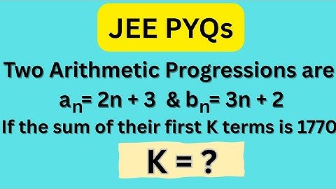 Sequence and Series| Most Repeated Question | JEE Mains #levelup 