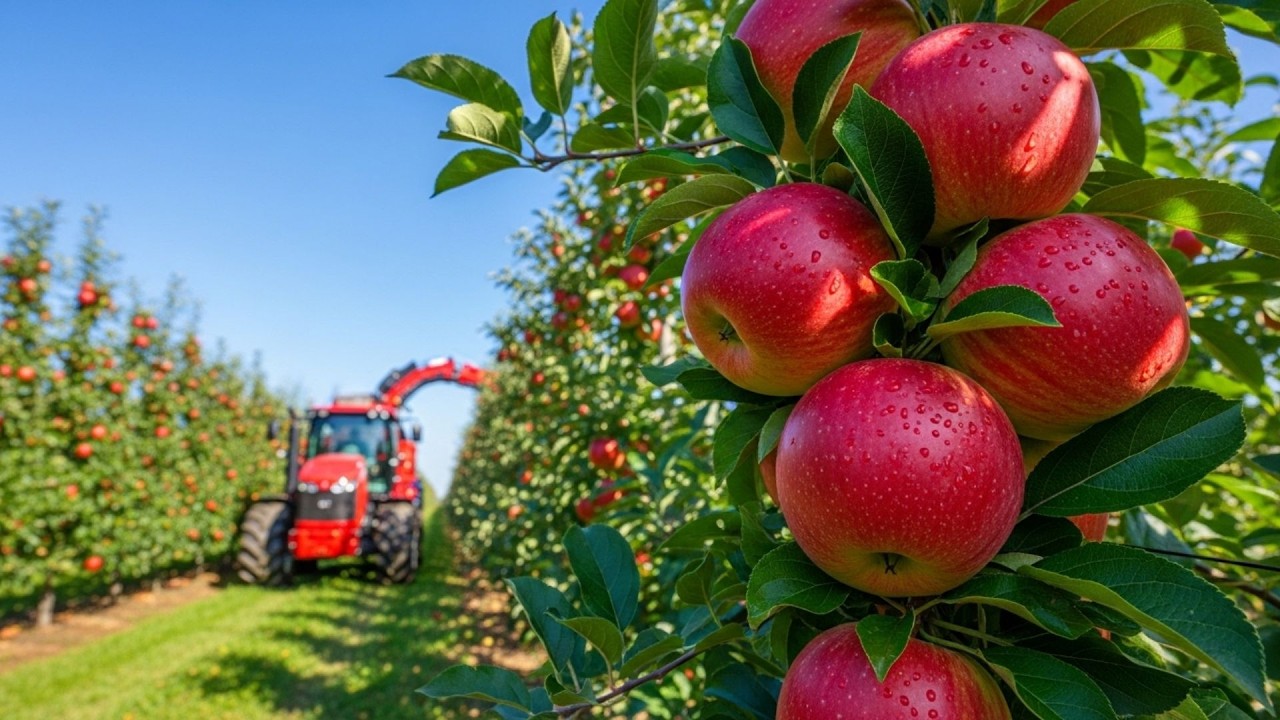 How New Zealand Farmers Harvest Apples and Process Apple Juice | Agricultural Secrets