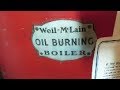 old weil mclain oil fired pancake boiler,check@clean