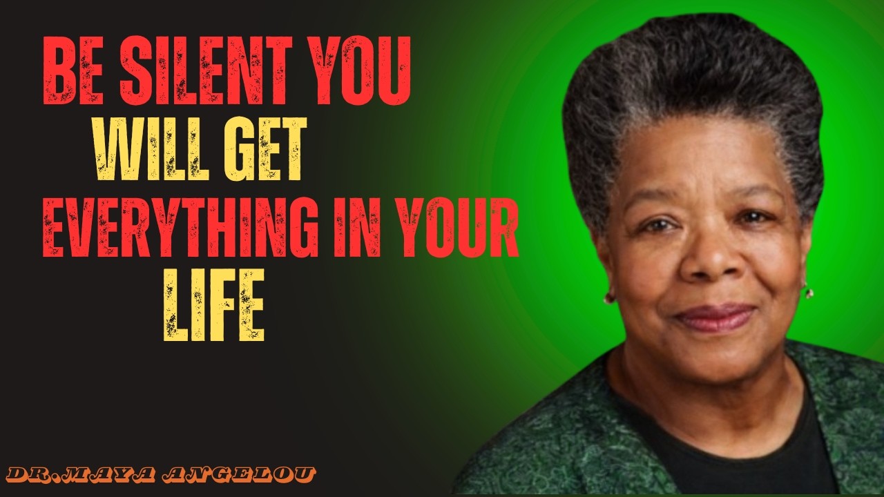 Be Silent, Trust God, and Receive Your Blessings | Inspired by Dr. Maya Angelou Motivational Speech