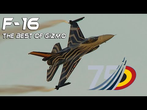 4K UHD F-16  75 Years Belgian Air Force  Rewind  to the Best Display of  "Gizmo"  Tom de Moortel  .