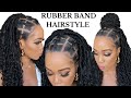 🔥EASY RUBBER BAND HAIRSTYLES / NO CORNROWS /NO BRIADS / TUTORIALS / Protective Style / Tupo1